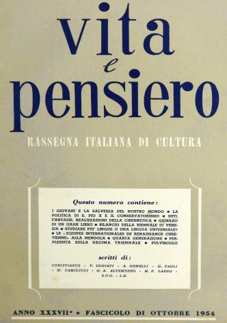 VITA E PENSIERO - 1954 - 10