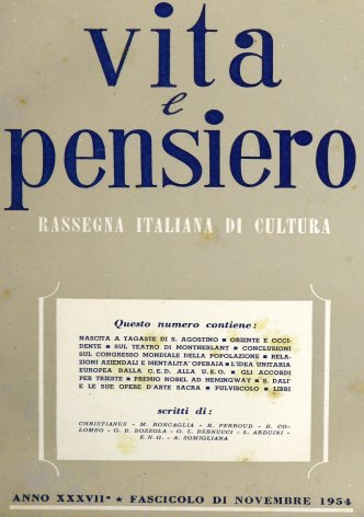 VITA E PENSIERO - 1954 - 11