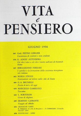 VITA E PENSIERO - 1956 - 6