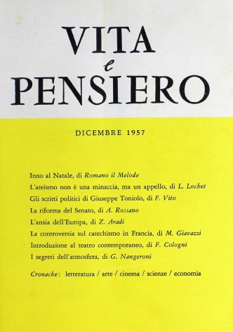 VITA E PENSIERO - 1957 - 12