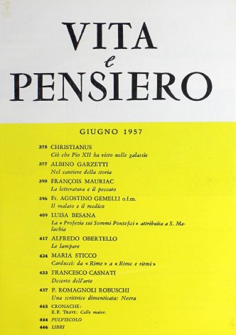 VITA E PENSIERO - 1957 - 6
