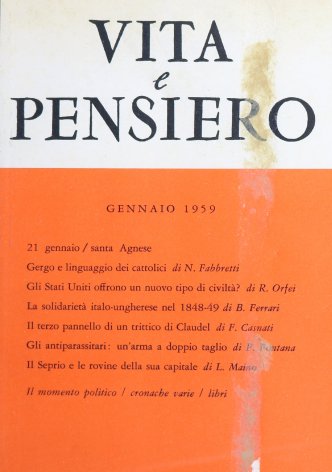 VITA E PENSIERO - 1959 - 1