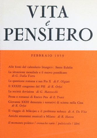 VITA E PENSIERO - 1959 - 2