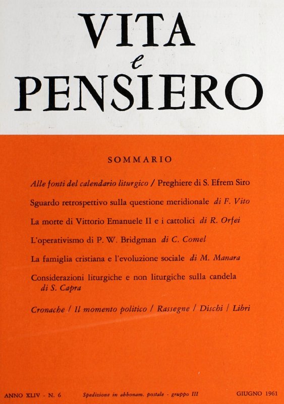 VITA E PENSIERO - 1961 - 6