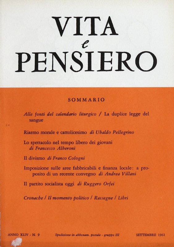 VITA E PENSIERO - 1961 - 9