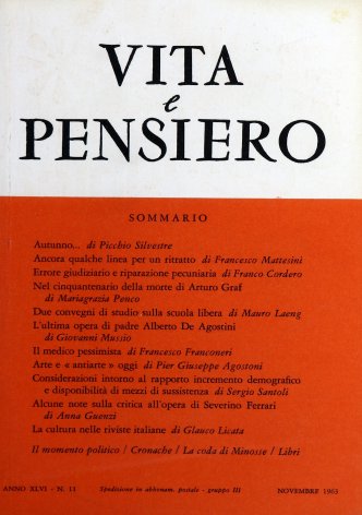 VITA E PENSIERO - 1963 - 11