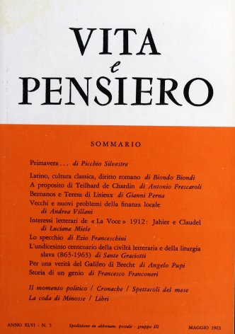 VITA E PENSIERO - 1963 - 5