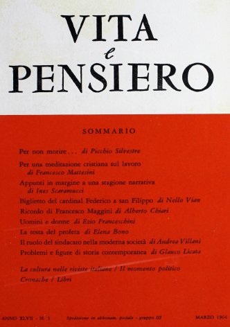 VITA E PENSIERO - 1964 - 3