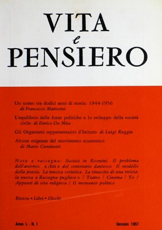 VITA E PENSIERO - 1967 - 1