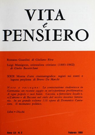 VITA E PENSIERO - 1969 - 2
