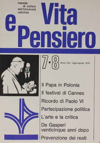 VITA E PENSIERO - 1979 - 7-8
