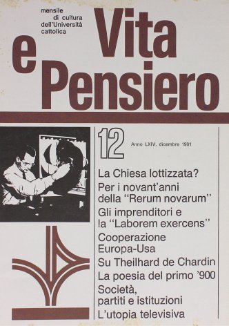 VITA E PENSIERO - 1981 - 12
