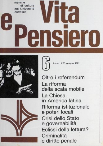 VITA E PENSIERO - 1981 - 6