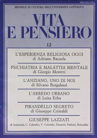VITA E PENSIERO - 1986 - 12