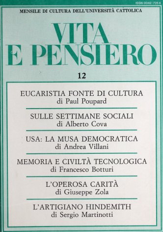VITA E PENSIERO - 1987 - 12