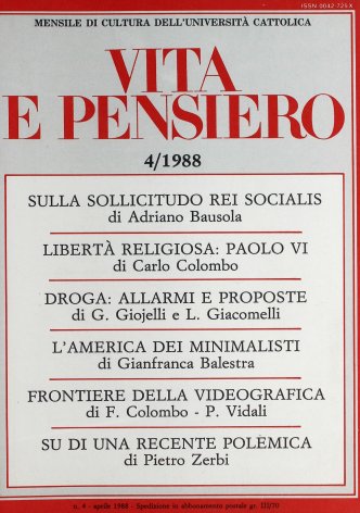 VITA E PENSIERO - 1988 - 4