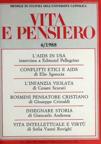 VITA E PENSIERO - 1988 - 6