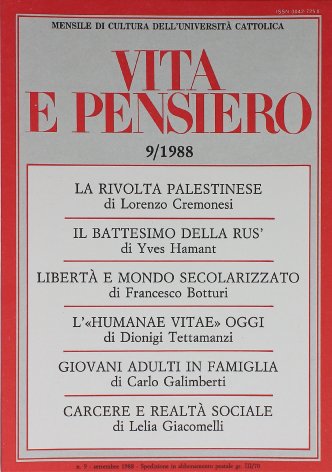 VITA E PENSIERO - 1988 - 9