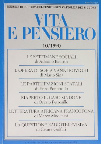 VITA E PENSIERO - 1990 - 10