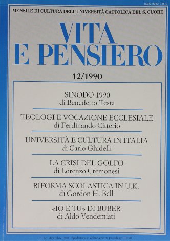 VITA E PENSIERO - 1990 - 12