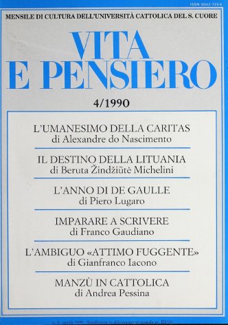VITA E PENSIERO - 1990 - 4