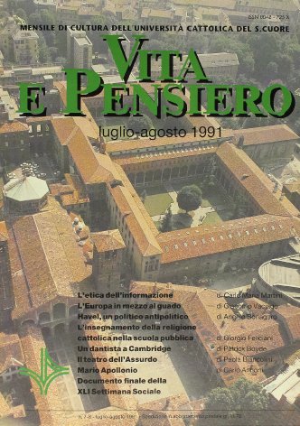 VITA E PENSIERO - 1991 - 7-8