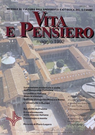 VITA E PENSIERO - 1992 - 5