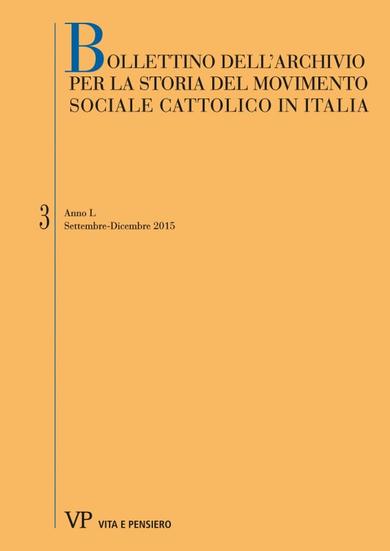 BOLLETTINO DELL ARCHIVIO PER LA STORIA DEL MOVIMENTO SOCIALE