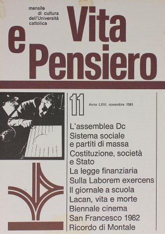 Cultura politica e tensione morale