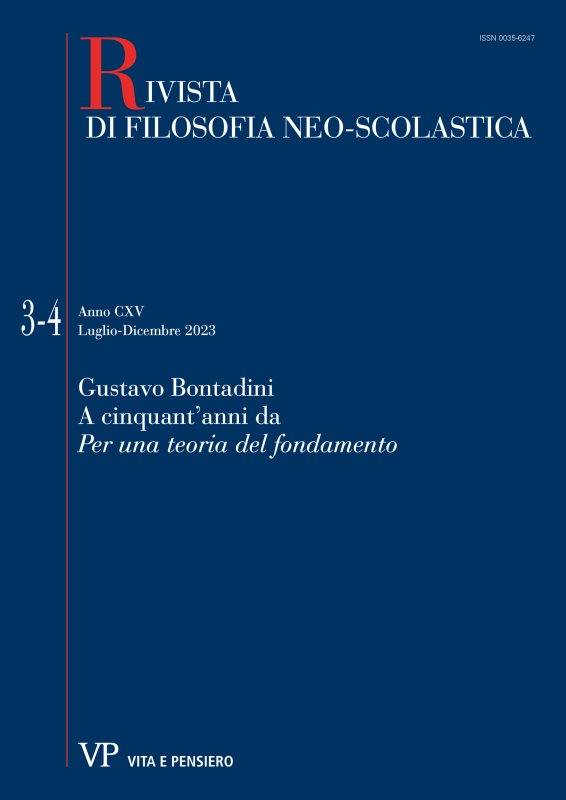 Etica e antropologia nel pensiero di Gustavo Bontadini
