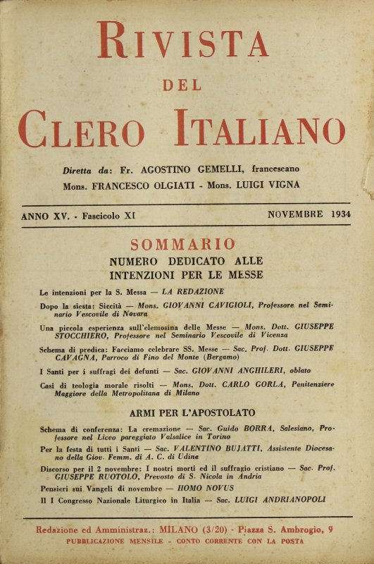 I Santi per i suffragi dei defunti