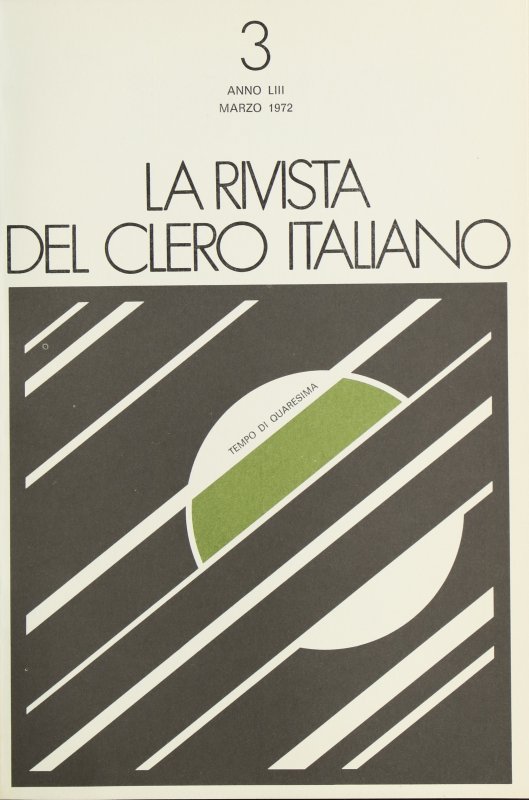 LA RIVISTA DEL CLERO ITALIANO - 1972 - 3