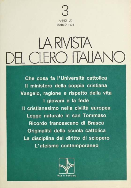LA RIVISTA DEL CLERO ITALIANO - 1979 - 3