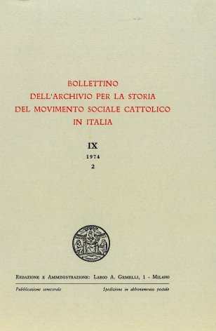 Le società operaie cattoliche in Piemonte nei primi anni dell'episcopato di Lorenzo Gastaldi (1871-1874)