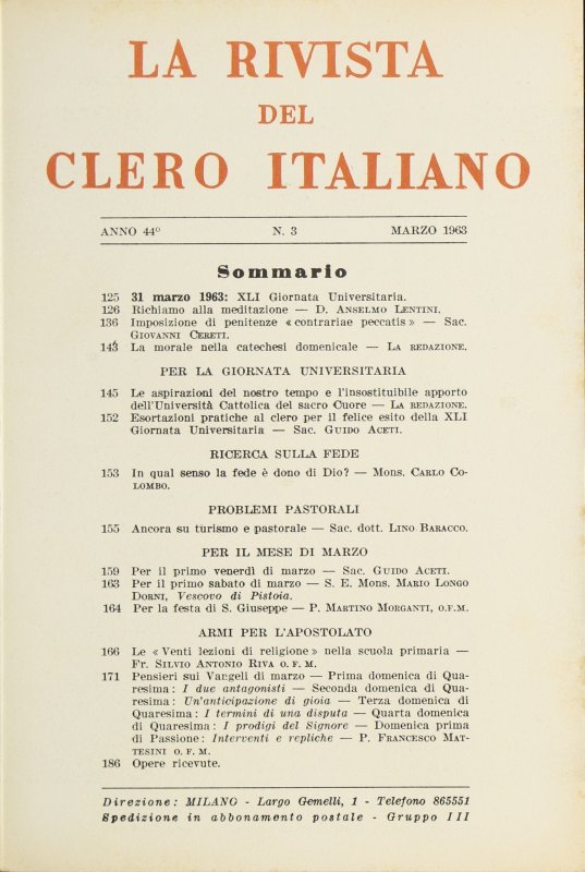 Per il primo sabato di marzo