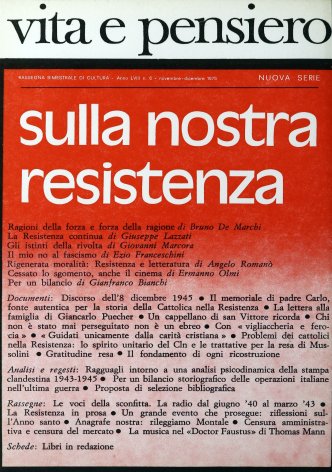 Problemi dei cattolici nella Resistenza: lo spirito unitario del Cln e le trattative per la resa di Mussolini