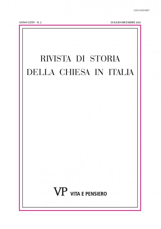 RIVISTA DI STORIA DELLA CHIESA IN ITALIA - 2021 - 2