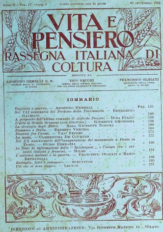 VITA E PENSIERO - 1916 - 9