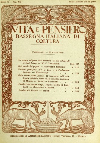 VITA E PENSIERO - 1918 - 3