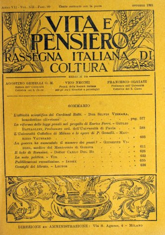 VITA E PENSIERO - 1921 - 10