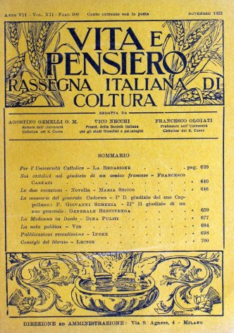 VITA E PENSIERO - 1921 - 11