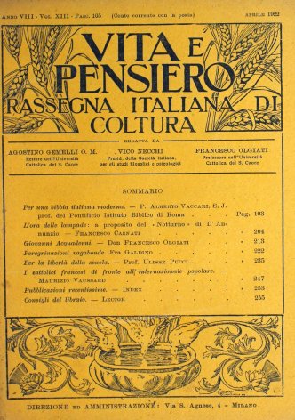 VITA E PENSIERO - 1922 - 4