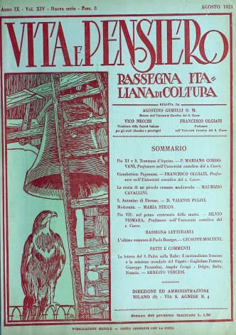 VITA E PENSIERO - 1923 - 8