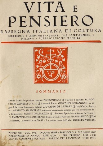 VITA E PENSIERO - 1927 - 5