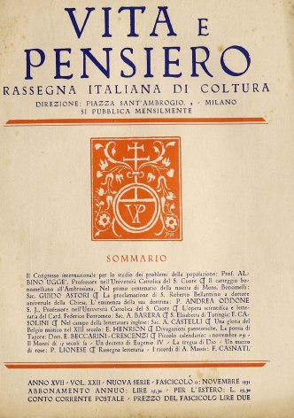 VITA E PENSIERO - 1931 - 11