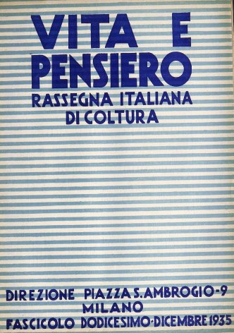 VITA E PENSIERO - 1935 - 12