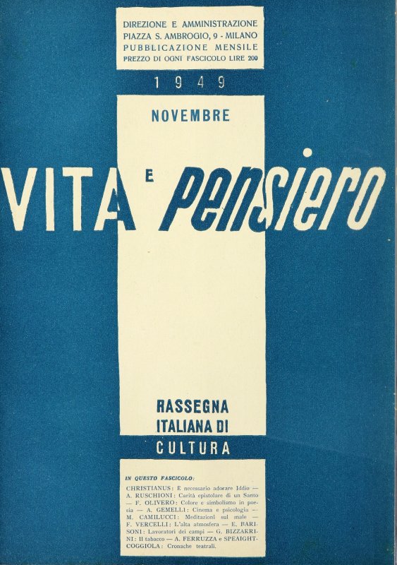 VITA E PENSIERO - 1949 - 11