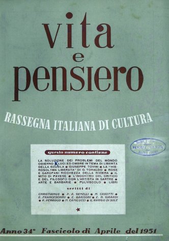 VITA E PENSIERO - 1951 - 4