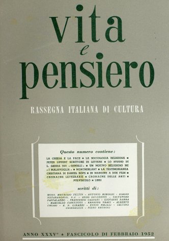 VITA E PENSIERO - 1952 - 2