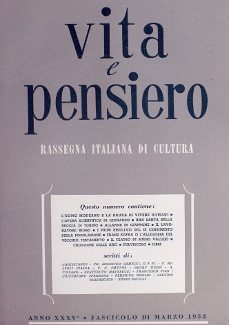 VITA E PENSIERO - 1952 - 3